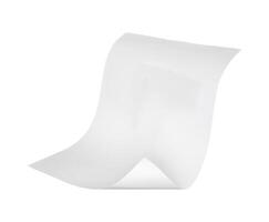 blank white folded paper mockup photo