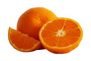 whole fresh orange isolated element photo