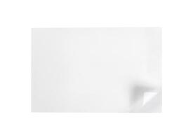blank white folded paper mockup photo