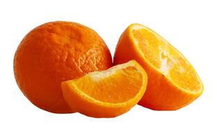 whole fresh orange isolated element photo