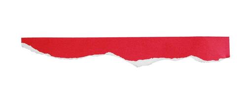 red torn paper photo