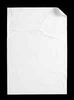 white glued poster mockup photo