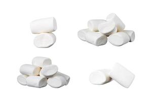 set of marshmallow isolated photo