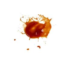 splash of ketchup isolated photo