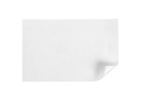 blank white folded paper mockup photo