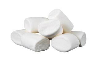 stack of marshmallow isolated photo