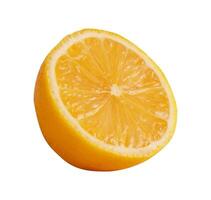 half of lemon isolated element photo