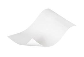 blank white folded paper mockup photo
