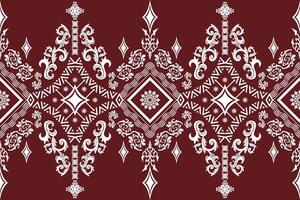 embroidery patterns design on red background vector