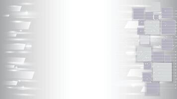 Abstract technology white gray background Hi-tech communication concept, technology, digital business, innovation, science fiction scene illustration with copy-space. vector
