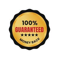Guarantee trust badge design.Guarantee badge icon vector