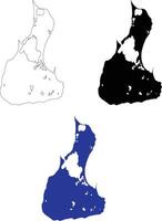 Block island map icon. Block island sign. Block island outline symbol. T shirts, island Block . flat style. vector