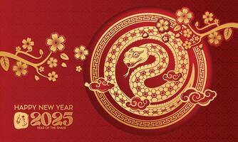 Make Your Projects Shine with This Beautiful Year of the Snake Artwork vector
