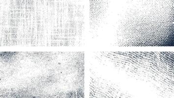 Abstract grunge dotted texture banner Set, Grunge overlay texture banner collection, distressed, Different types of texture stamps set, vintage line set vector