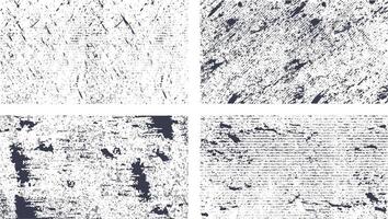 Abstract grunge dotted texture banner Set, Grunge overlay texture banner collection, distressed, Different types of texture stamps set, grunge collection, vintage set vector