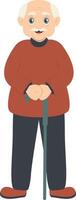 Old Guy Character vector