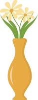 Spring Flower on the Long Pot for Nowruz Day vector