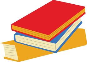 Stack Education Textbook in Flat Design vector
