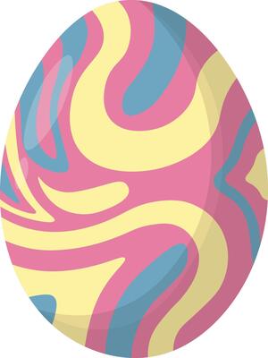 Easter Egg in Abstract Pattern Concept