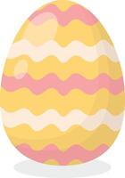 Easter Egg with Minimalist Decoration vector