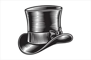 Formal Top Hat Graphic for Branding and Logos vector