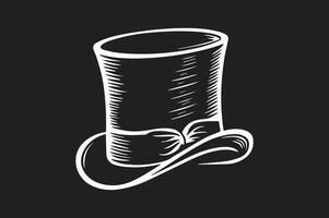 Classic Top Hat for Party and Event Graphics vector