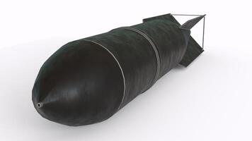 atom bomb with white background photo
