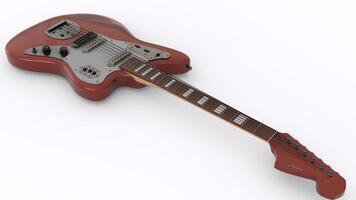 guitar with white background photo