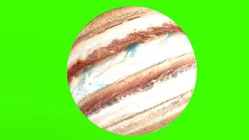 jupiter planet with green background photo