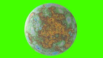 mercury with global digital elevation map photo