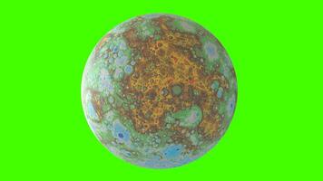 mercury with global digital elevation map photo