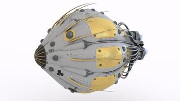 personal space pod with white background photo