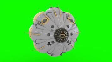 personal space pod with green background photo