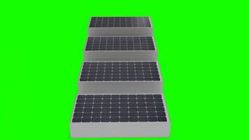 solar plate in bulk with green background photo