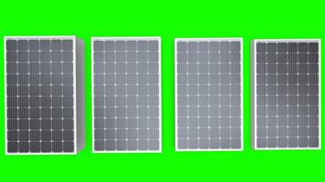 solar plate in bulk with green background photo