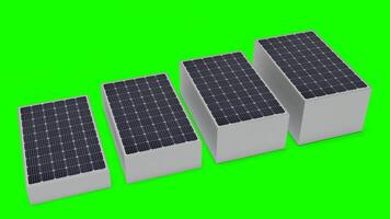 solar plate in bulk with green background photo