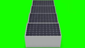 solar plate in bulk with green background photo