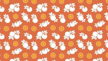 Seamless pattern with minneola. illustration for your design. vector