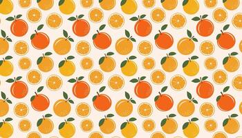 Seamless pattern with nectarine. illustration. Fruit background. vector