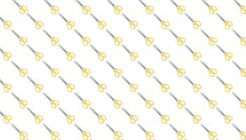 Pattern with scissors on white background. illustration. vector