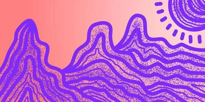 Japanese background with line wave pattern . Abstract template with geometric pattern. Mountain layout design in oriental style. vector