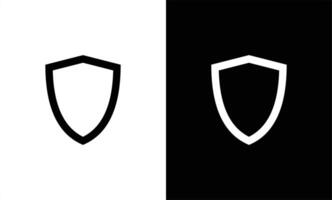 Shield icon flat design template vector