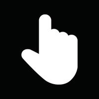 Computer mouse cursor symbol design template. vector