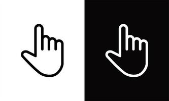 Pointer mouse cursor icon design template vector