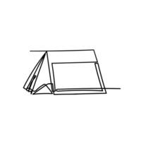 continuous line drawing calendar icon illustration vector