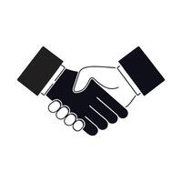 Simple Illustration of a Handshake symbol icon vector
