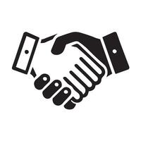 illustration of a business handshake. vector