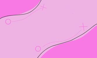 a pink background with a line drawn on it vector