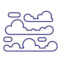 Stratus clouds RGB color icon. Layering atmospheric formation with uniform base. Meteorology scientific research. Isolated illustration. Simple filled line drawing. Editable stroke vector