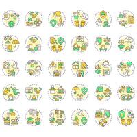 Human rights multi color concept icons. Law freedom, justice. Social equality, democracy. Icon pack. Round shape illustrations for infographic, presentation. Abstract idea vector